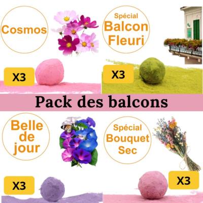 Pack Des Balcons / 12 Cocons de graines