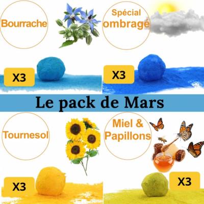 Pack Mars / 12 Cocons de graines